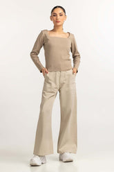 Beige Basic Top WM-KTP-WS23-206